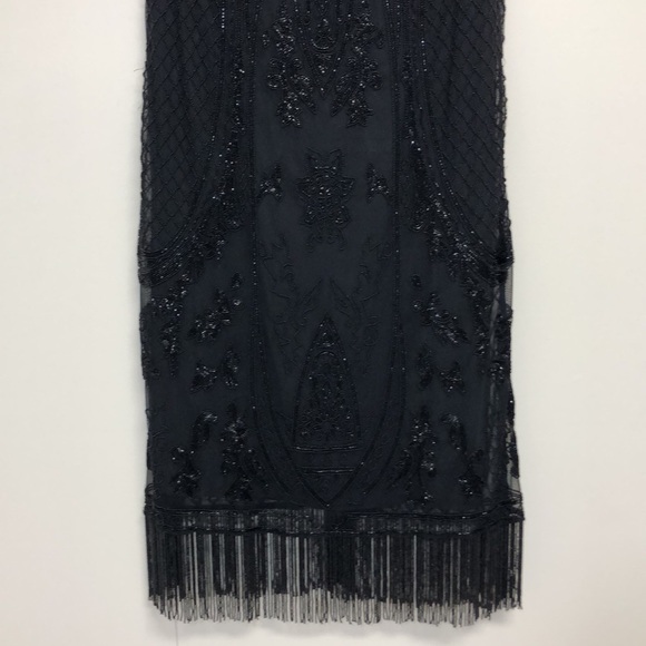 Ralph Lauren Black Label Beaded Sleeveless Cocktail Dress Black Size 6 - Picture 6 of 13